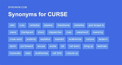 Synonym for curse